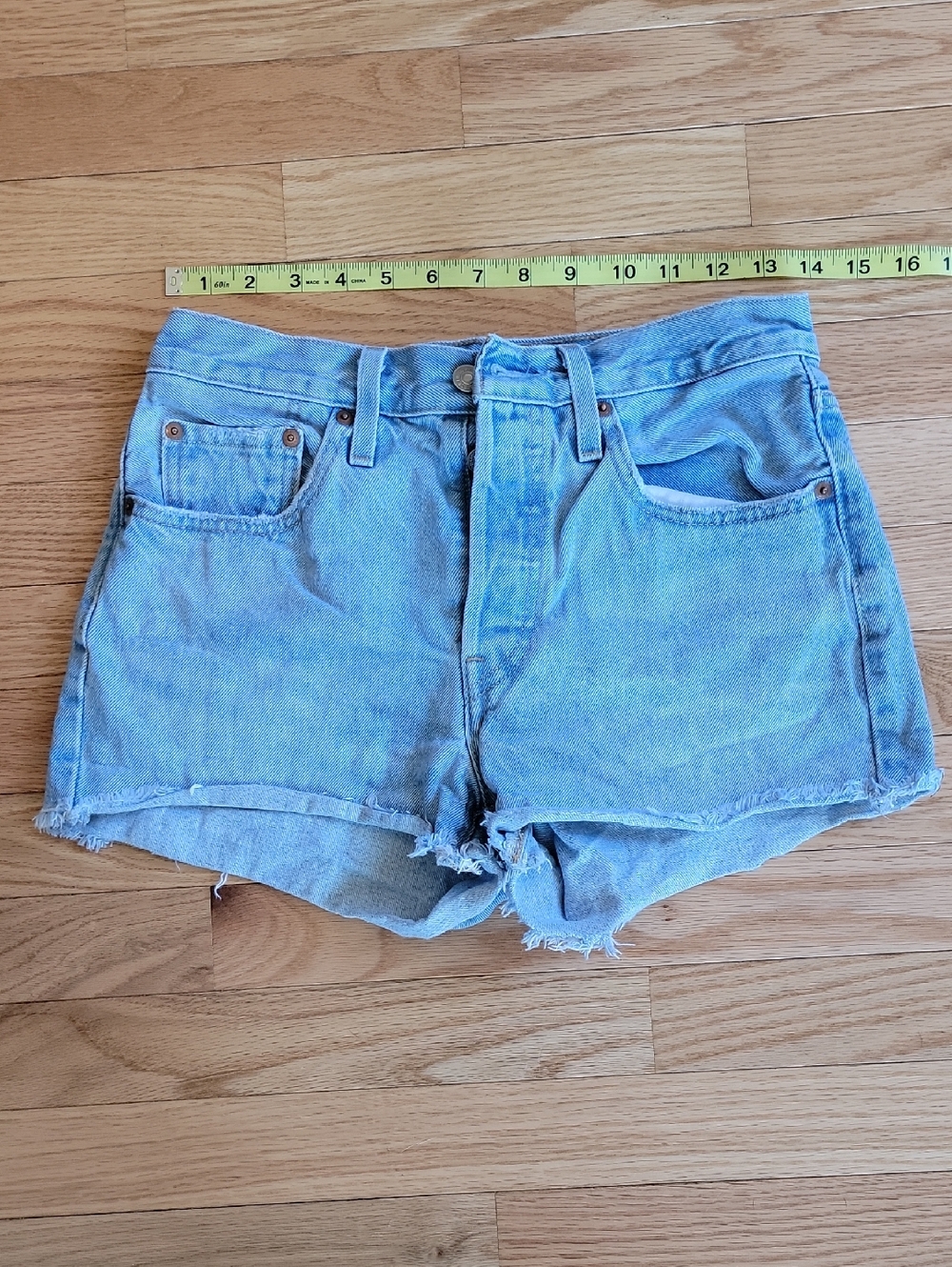 Levi's Light Wash Denim Cutoff Shorts - Women's